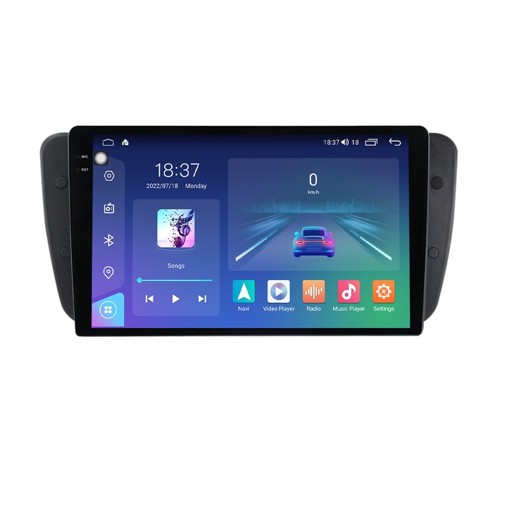 Navigatie Seat Ibiza din 2009-2013, NAVIGPS, Rezolutie 2K, Display QLED 9.5 inch, 4GB RAM si 64GB ROM, Android, Procesor Octacore, Slot sim 4G, Sunet DSP, Wireless Carplay si Android Auto, Camera Marsarier, USB, Wi Fi, Radio