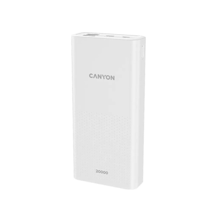 CANYON PB-2001, Power bank 20000mAh - Fehér - CNE-CPB2001W