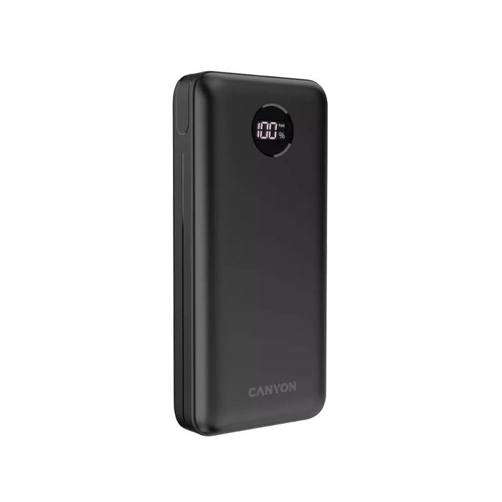 Canyon CNE-CPB2002B Power Bank 20000mAh fekete (CNE-CPB2002B)