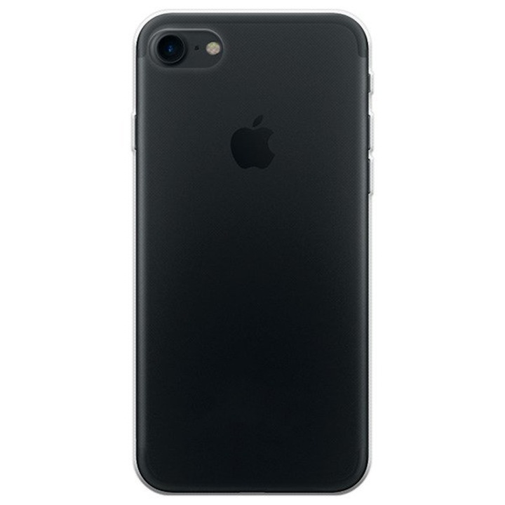 Прозрачен калъф, съвместим с iPhone 7 / 8, Slim fit, Anti-slip, Минималистичен дизайн, 1 mm