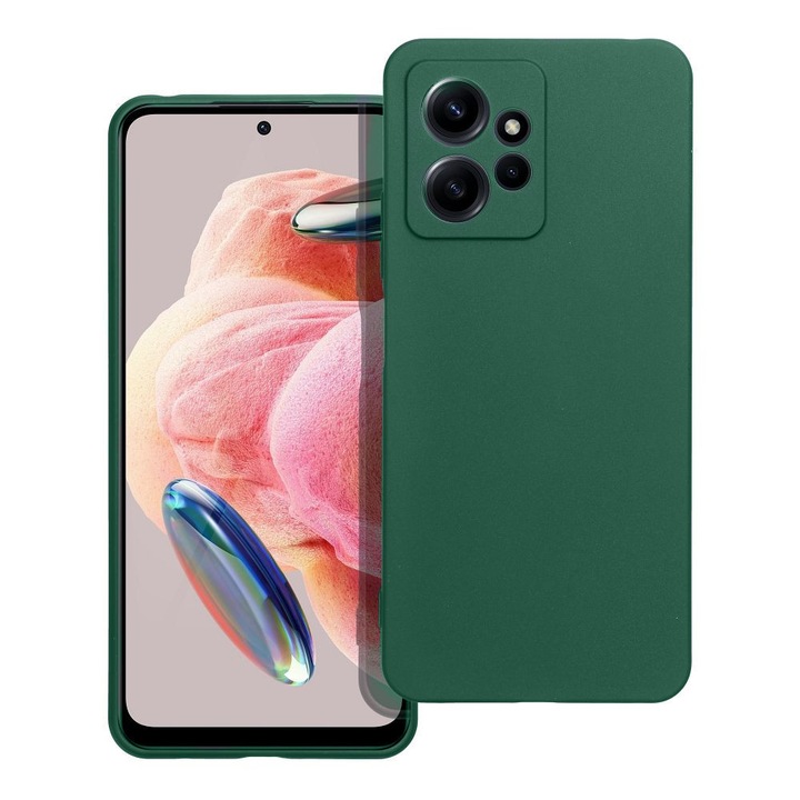 Husa telefon, Silicon, Pentru Xiaomi Redmi Note 12 4G, Verde