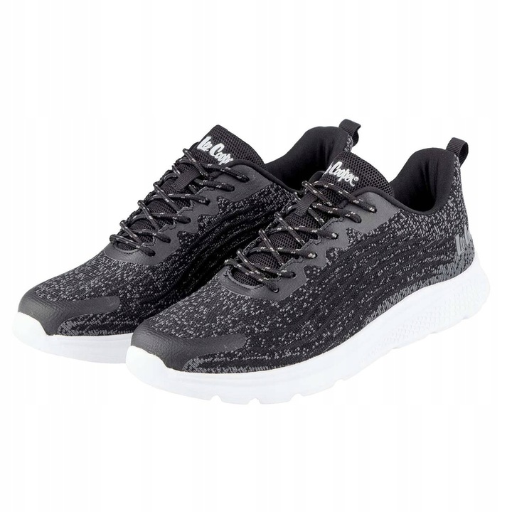 Férfi sportcipő, Lee Cooper, Textil anyag, Fekete