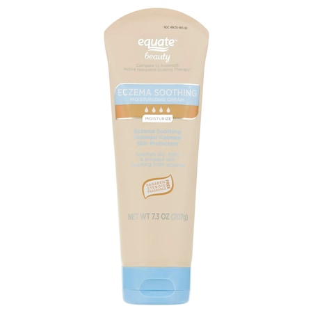 Crema pentru Fata si Maini, Equate, Eczema Soothing, pentru Calmarea Eczemelor si Mancarimilor, fara Parfum, 206gr