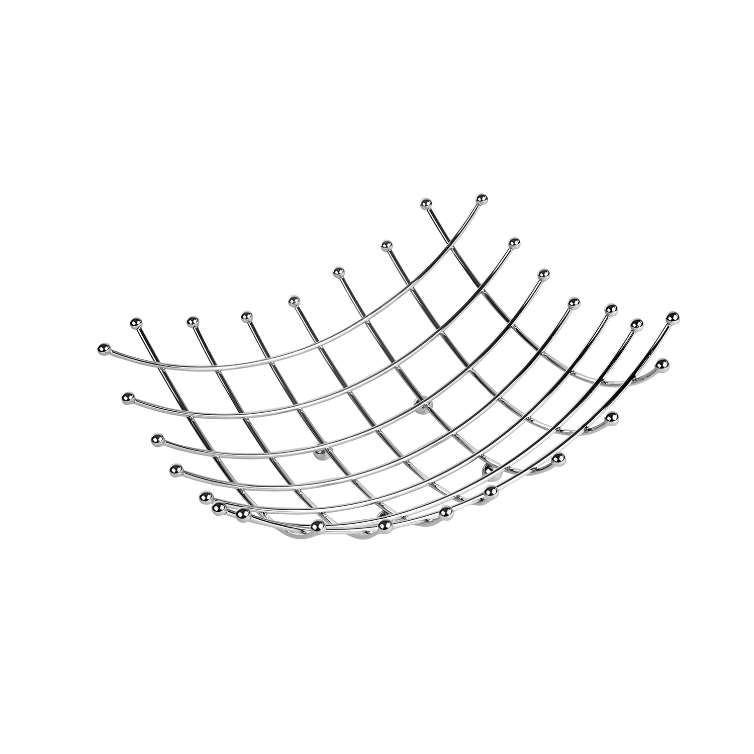 Cos fructe Vanora metalic, 26 x 26 x 9 cm