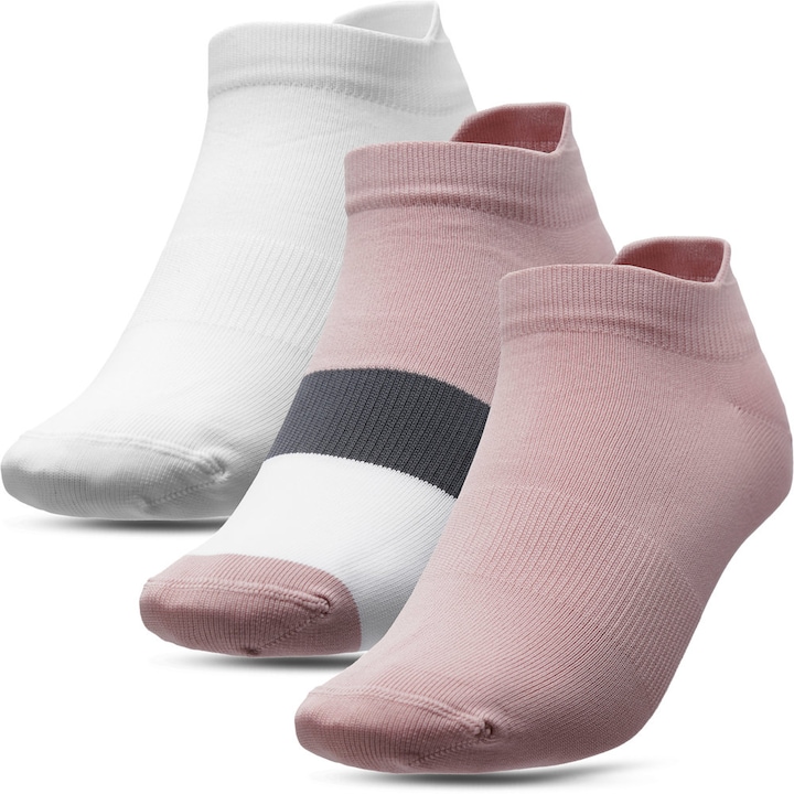 Комплект от 3 чифта чорапи, 4F, Многоцветен, Многоцветен