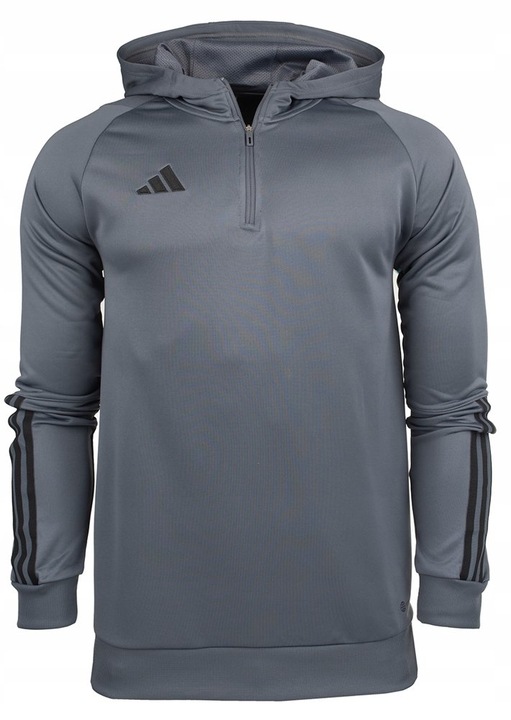 Мъжки спортен суитшърт, Adidas, Полиестер, Сив, Сив