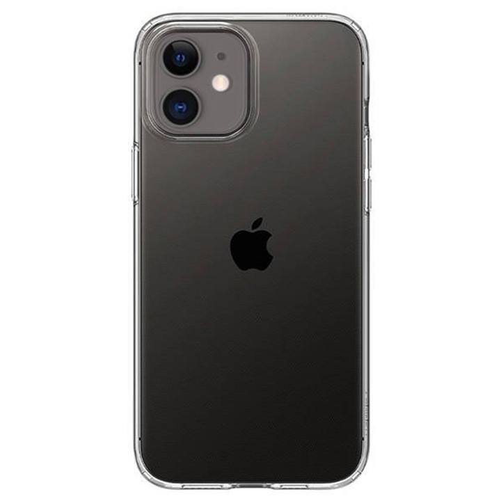 Прозрачен калъф, съвместим с iPhone 12 Mini, Slim fit, Anti-slip, Минималистичен дизайн, 1 mm