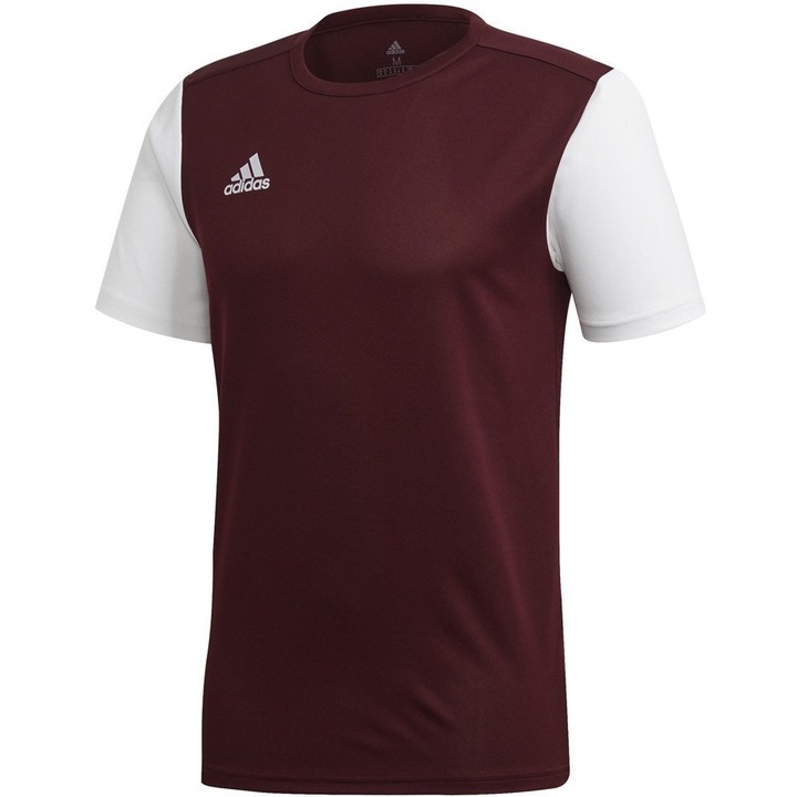 Детска тениска, Adidas, Полиестер, Бяло/Синьо, 164 см
