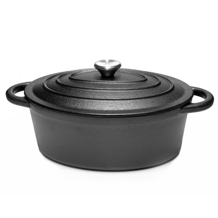 Тенджера, Brunbeste, чугун, 6,4 л, 33 см, черна