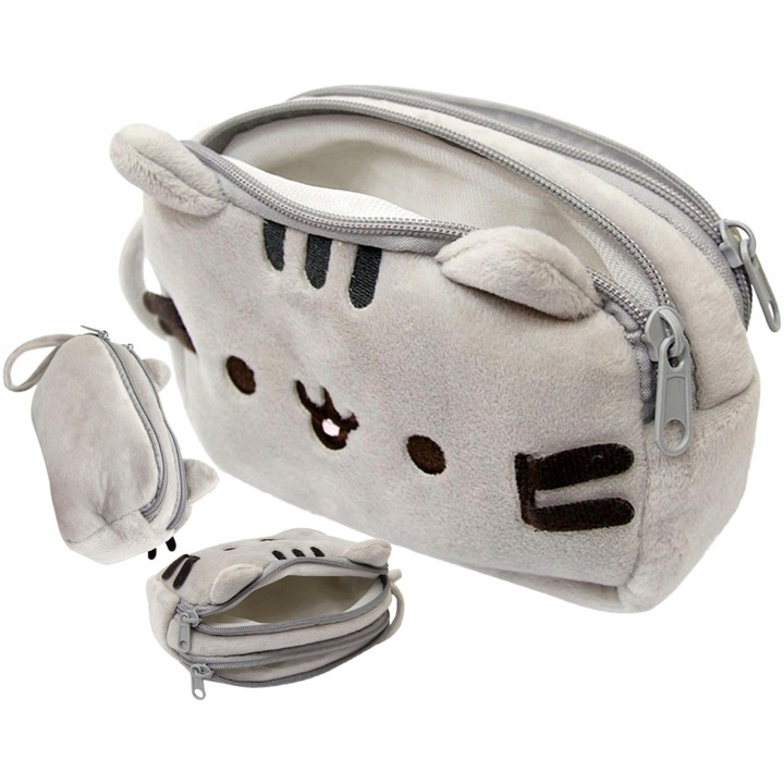 Хималка за котки, Edibazzar, Plus, 18 x 10,5 x 7 см, сиво/черно