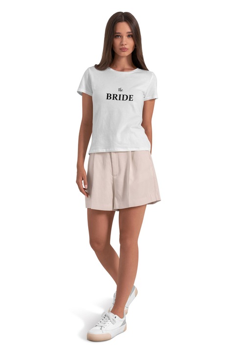 Tricou dama „The Bride/Mireasa”, Alb, Bumbac, marime S