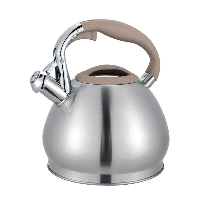 Ceainic din inox 3.0L Maestro, design modern, capacitate 3.0L, pentru toate tipurile de plite