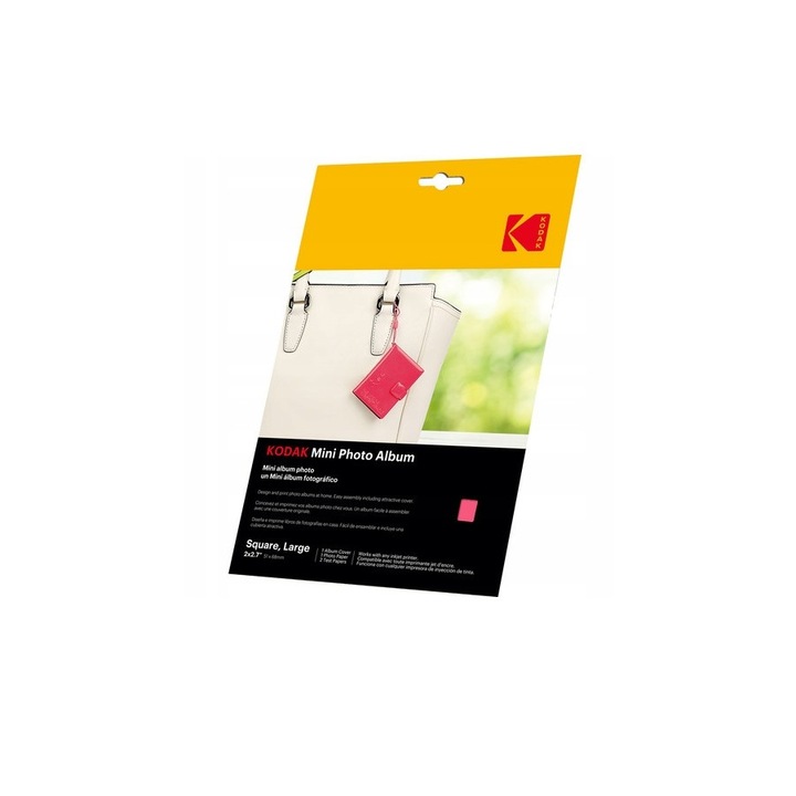 Мини албум за снимки Kodak, 20 пози, 51x68 мм, роза