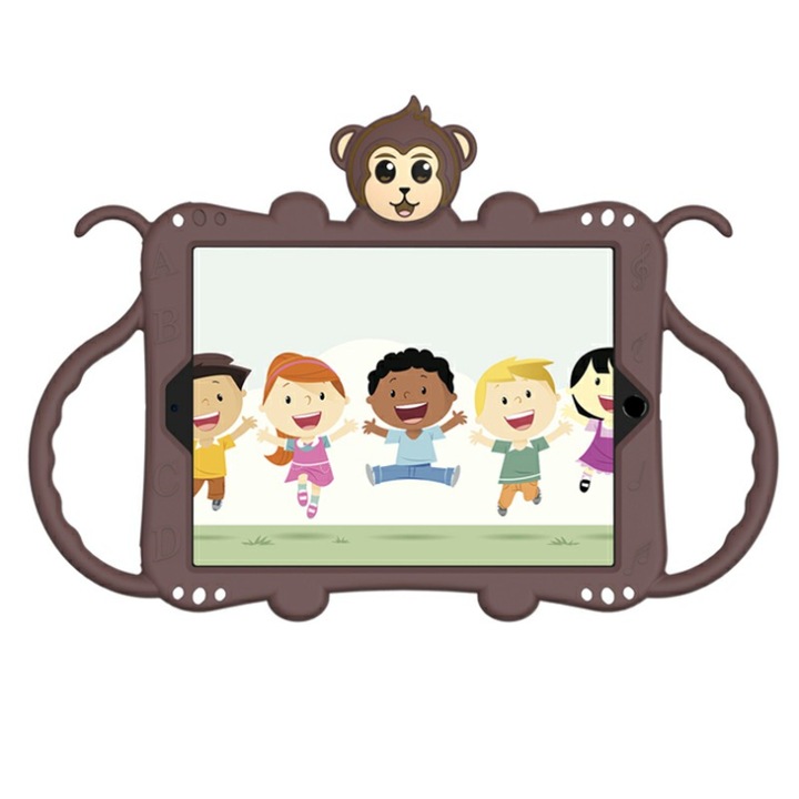 Силиконов защитен калъф за Apple iPad Air 3, с прикрепяща се каишка и стойка за таблет, цвят mar