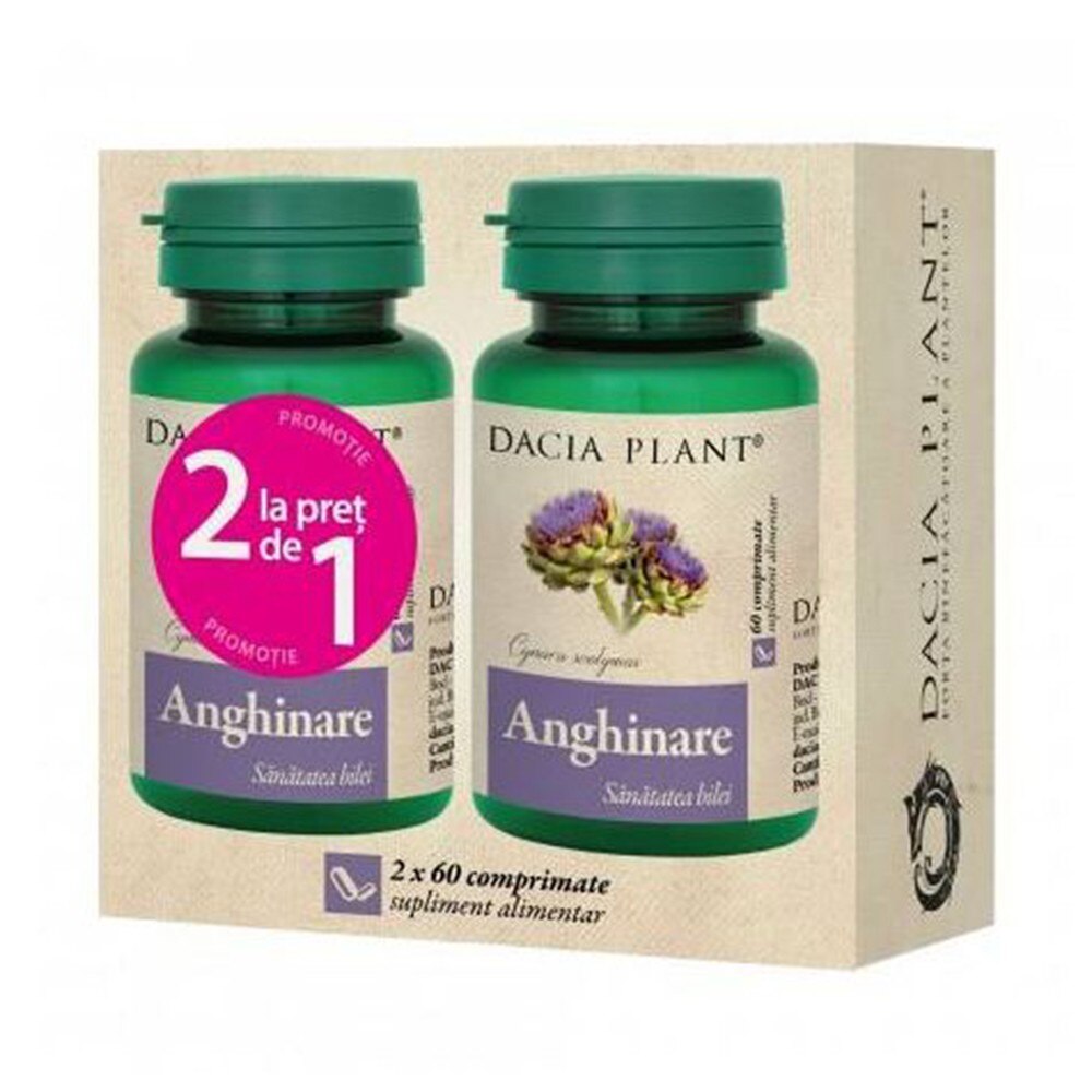 Supliment Alimentar Anghinare, 2 x 60 Comprimate, Dacia Plant