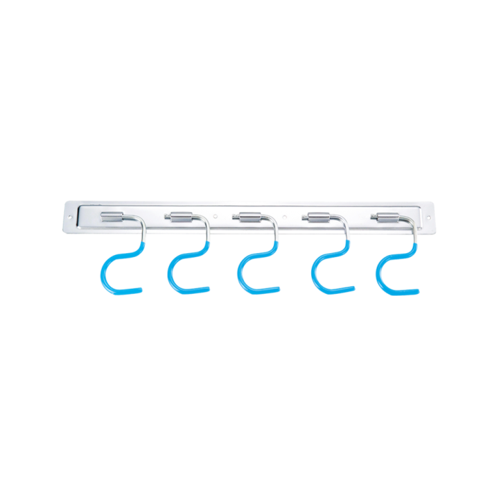Hydrostab Aquacraft szerszámsín, 5 szerszámhoz, szín kék/króm