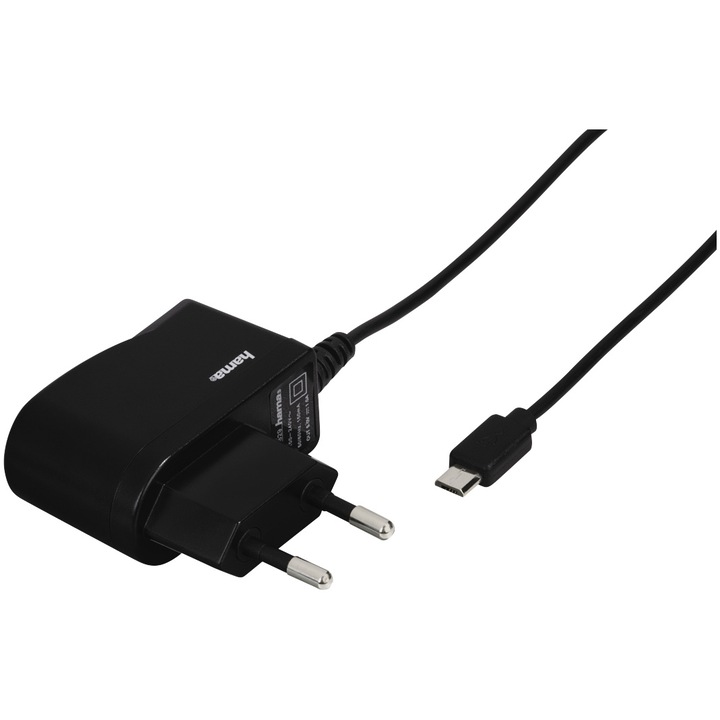 Incarcator HAMA, micro USB, 1 A, black