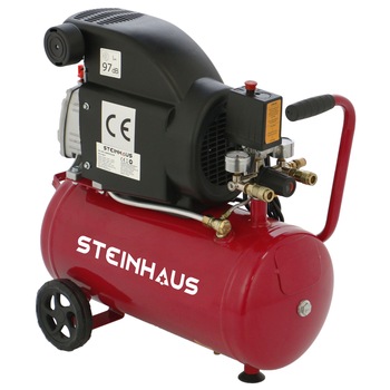 Compresor aer Steinhaus PRO-COM24, 24L, 1500W, 2CP, 8bar, 206l/min Compresor aer Steinhaus PRO-COM24, 24L, 1500W, 2CP, 8bar, 206l/min