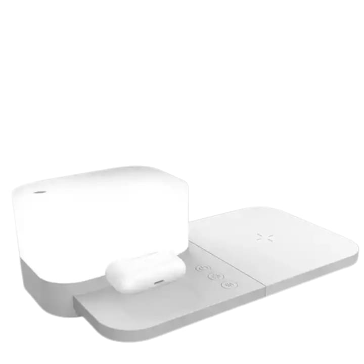 Umidificator de aer mini VarioShop®, iluminare RBG, 4 filtre, ultraportabil, pentru dormitor, birou, living, rezervor 300 ml, alimentare la micro-USB, 11.5 x 8 cm, Alb