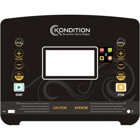 Banda alergare Kondition X8218, motor 1.75CP, viteza 0.8-14.8km/h, inclinare electrica, greutate maxima utilizator 110 kg