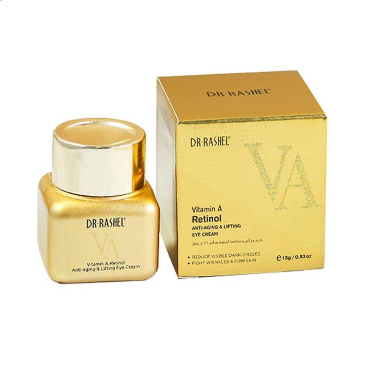 Szemkörnyéki krém retinollal A-vitamin Retinol öregedésgátló és lifting szemkörnyékápoló krém 15ml