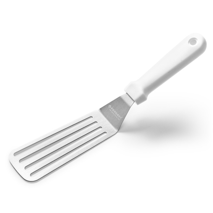 Spatula pentru Prajire, Otel, Alb, 27 cm, Forgast