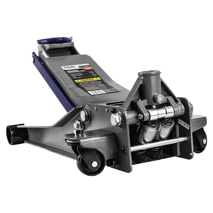 Крик хидравличен с колела тип крокодил 3 тона 75мм -500мм сребрист