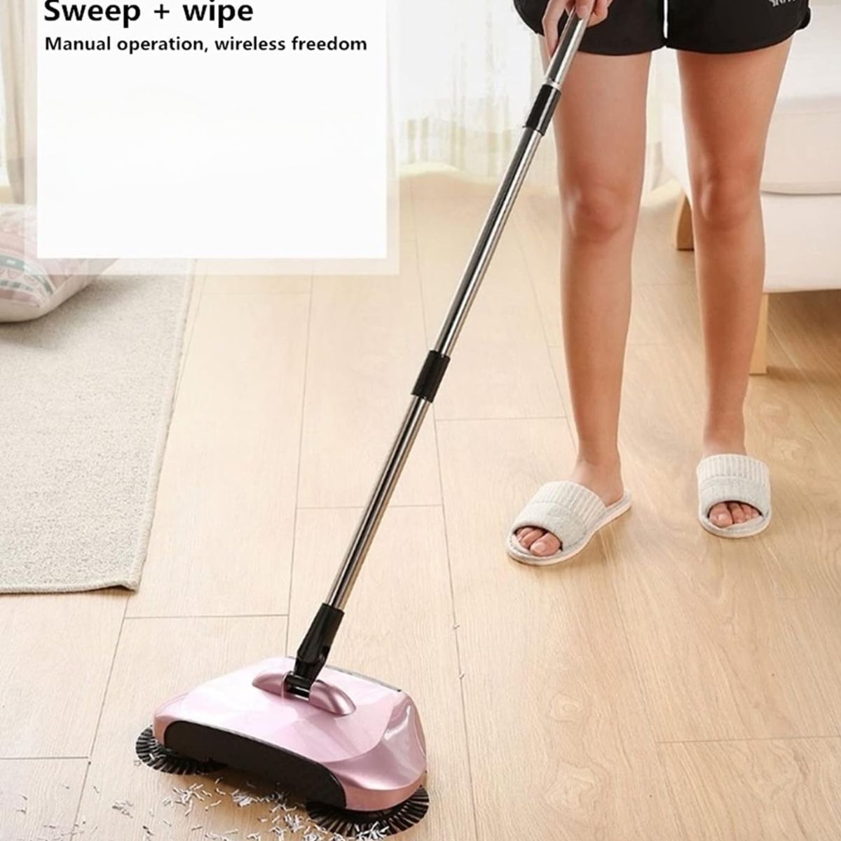 Matura cu perii rotative Sandy EF1 crom/ roz