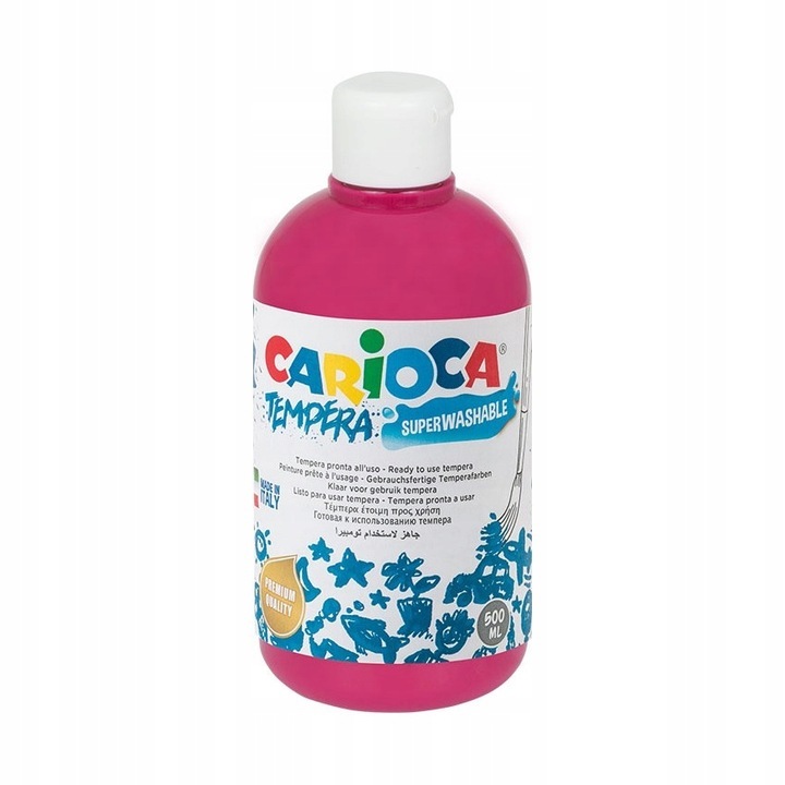 Vopsea tempera, Carioca, 500ml, Roz inchis