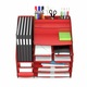 Organizator pentru birou Tria, XL, MDF, rosu