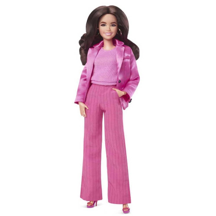 Кукла Barbie, Barbie the Movie edition, Robbie Margot friend Gloria, Pink outfit, brunette hair, 30 cm