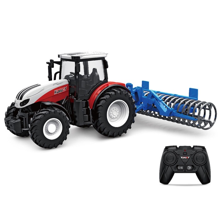 Tractor controlat de la distanta, cu disc, de masina, RC