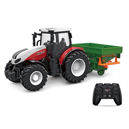 Tractor cu telecomanda, cu masina, de semanat, RC