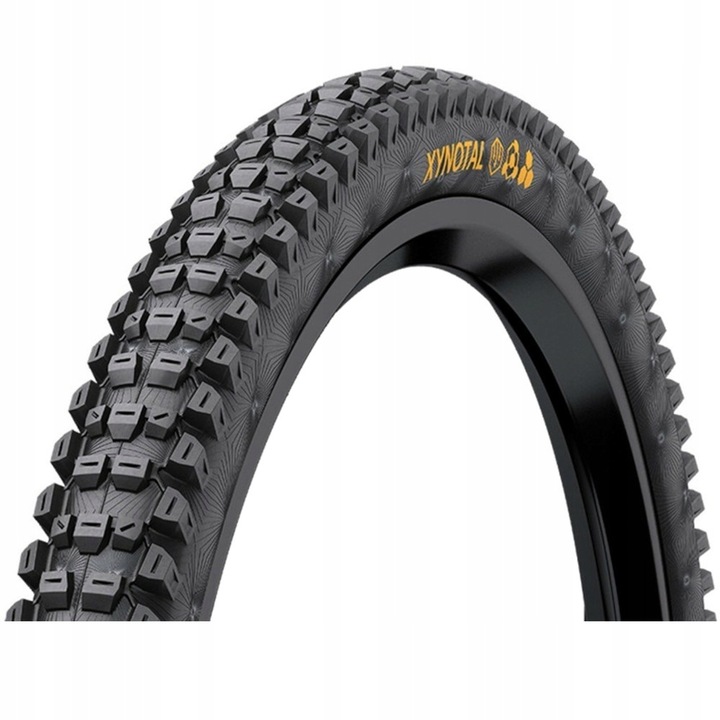 Anvelopa cu camera pentru bicicleta, Continental, Xynotal Downhill Soft, Pliabila, 27.5 x 2.4, Negru