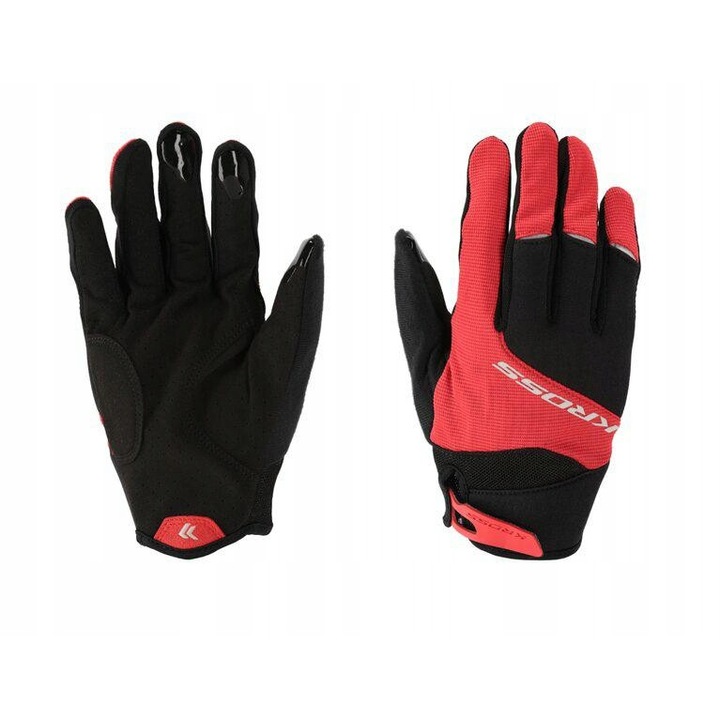 Kross Rocker L sportkesztyű, piros, Spandex/Nylon/Poliészter