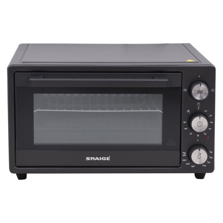 Snaigé SNO-20BL minisütő, 20 l, Időzítő, Termosztát, Dupla üvegajtó, 3 sütési funkció, Grill