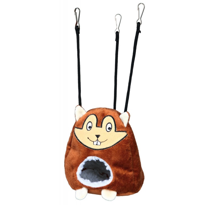 Висяща къщичка за хамстери Trixie, 11x14 см, Полиестер, Кафяв