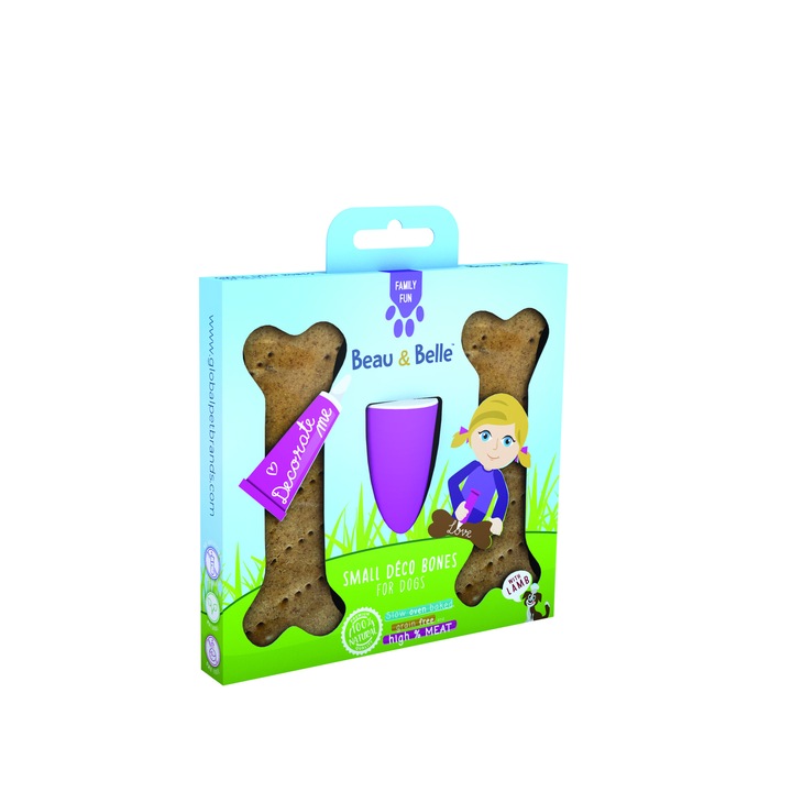 Recompense pentru caini, Krause&Doggy, SMALL BONE DECO, Toate taliile, 50 g