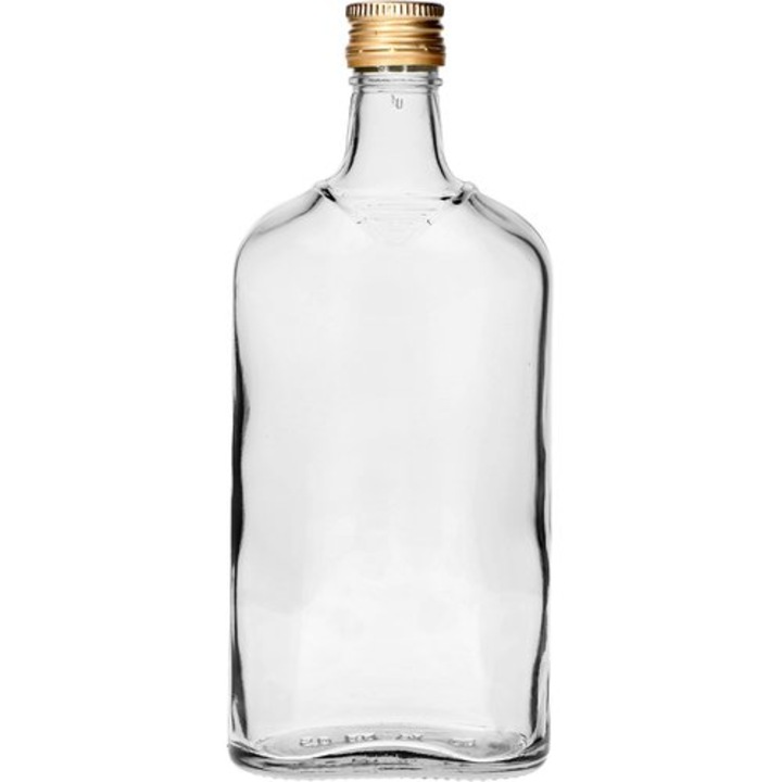 Бутилка с капак, Browin, Стъкло, 500 ml, Прозрачно