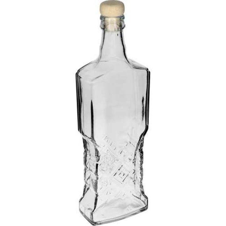 Бутилка със запушалка, Browin, 700 ml, прозрачна