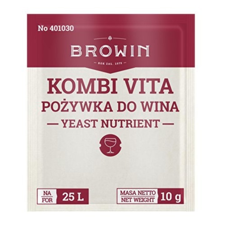 Borélesztő tápanyag, Kombi Vita, Browin, 10g, Fehér/Vörös