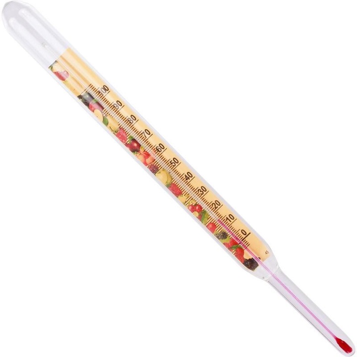 Термометър, BROWIN, Стъклен, Многоцветен