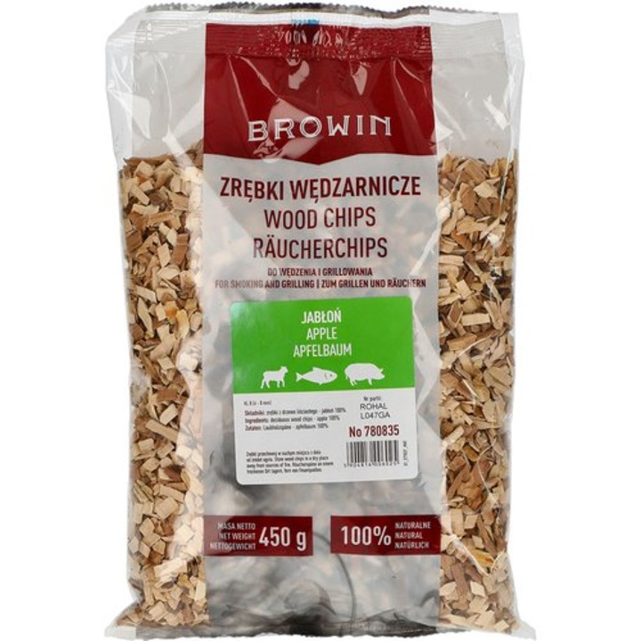 Chipsuri pentru afumat, Browin, 450 g, Multicolor