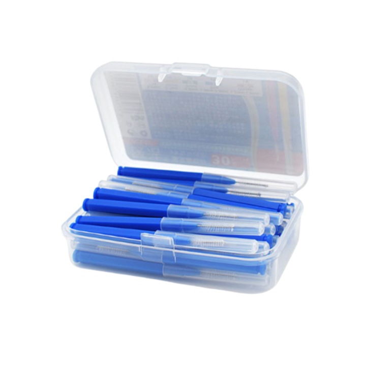 30 db-os interdentális kefe készlet, CRT, Pro Clean, kék, 1 mm