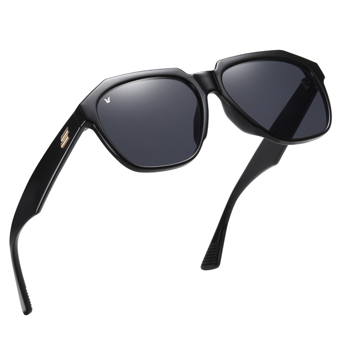 Слънчеви очила, uVision Leon Black, лещи 400Vision, мъжки