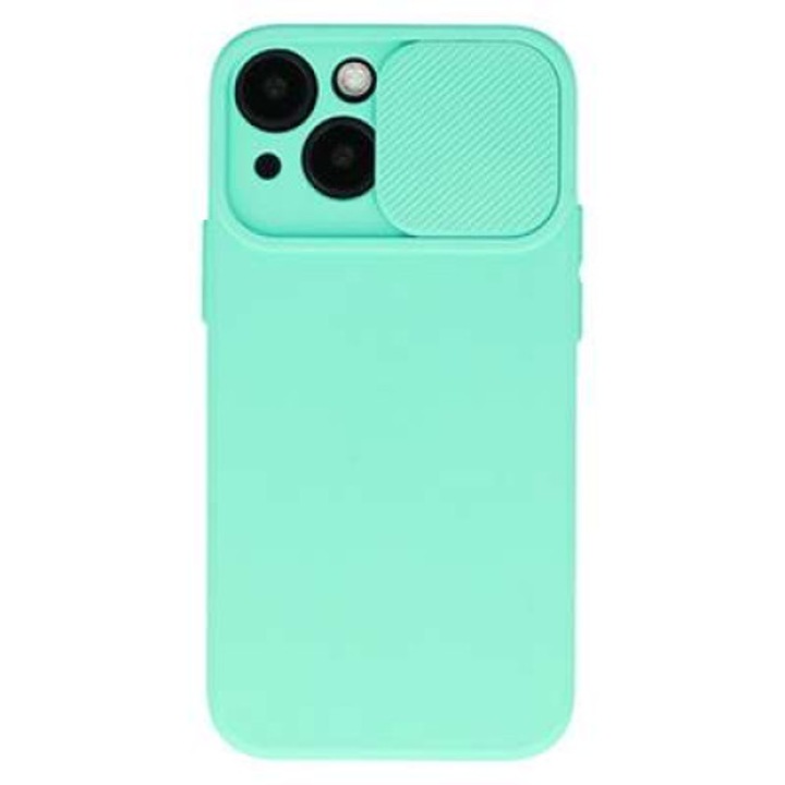 Husa pentru telefon, compatibila cu iPhone 13 Pro Max camshield mint