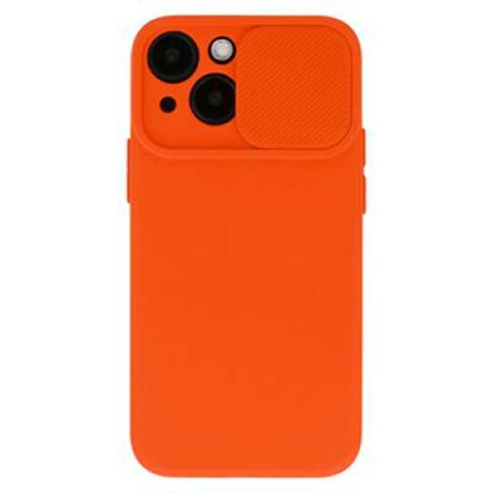 Husa pentru telefon, compatibila cu iPhone 14 Pro Max camshield orange