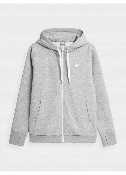 Bluza dama, 4F, Bumbac/Poliester, Gri, 2XL