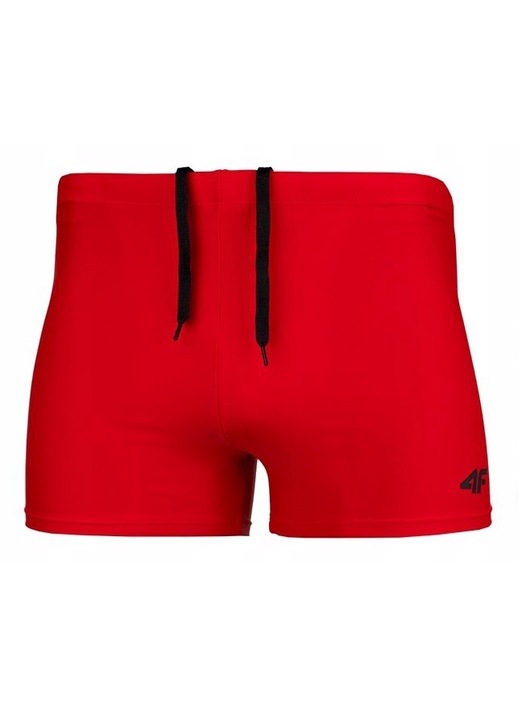 Costum de baie barbati, 4F, Poliamida, Elastan, Negru, Rosu, XL