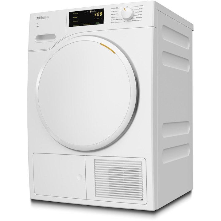 Uscator de rufe Miele TWC220WP, Pompa de caldura, 8 kg, Clasa A++, PerfectDry, EcoDry, FragranceDos, PerfectDry, DirectSensor, Alb